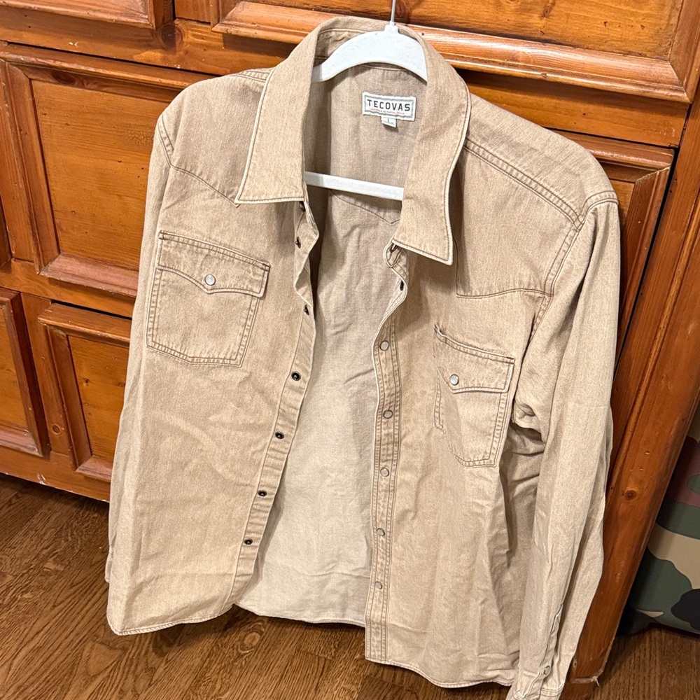 Tecovas Light Brown Shirt Jacket for Men